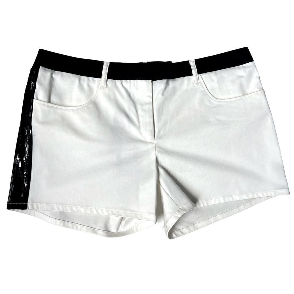 C’N’C Costume National White And Black Elegant Woman Shorts Size 14